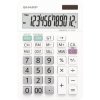 Sharp EL334W Calculator white extra-large display dual power battery solar