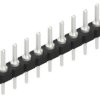 Pin header, 9 pole, pitch 2.54 mm, straight, black, 10057818