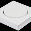 MEG5250-0325 Central plate with rotary knob - System M, active white, glossy