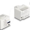 41478 Keystone charging module, USB type A / C, PD 20 W, white