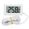Termometr LCD Z Sondą - Elektroniczny Cyfrowy Biały Zakres -50C Do 110C
