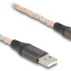Kabel DeLOCK USB 2.0 typu A do USB typu C z oświetleniem RGB 1 m
