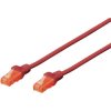 Digitus DK-1612-020/R RJ45 Network cable CAT 6 U/UTP 2m Red 1-1 wired