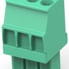PCB terminal, 3 pole, pitch 3.5 mm, AWG 30-14, 11 A, cage clamp, green, 1986371-3