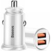 Baseus Circular BS-C16Q1 CCALL-YD02 30W szybka ładowarka samochodowa z dwoma gniazdami USB Quick Charge 3.0