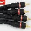 Przyłącze 2*wtyk RCA / 2*wtyk RCA RK260 (6+2+6mm) 5,0m blister Vitalco 2163