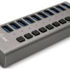i-tec U3CHARGEHUB10 USB-Hub 10 Portów USB-A USB 3.0 5 GBit/s szary I-TEC USB 3.0 Charging HUB 10 Port