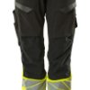Mascot Workwear 19178-511 Czarny, Żółty Niewielka masa, Impregnowany Spodnie odblaskowe 104 cm