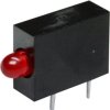 Signal light, red, 3 mcd, pitch 5.08 mm, LED number: 1, RTE.3104R