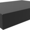 Steel enclosure, (L x W x H) 432 x 305 x 76 mm, black (RAL 9005), 1441-36BK3