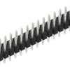 Pin header, 30 pole, pitch 2.54 mm, straight, black, 10054950