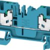 Through terminal block, snap-in, 2.5 mm², 24 A, 8 kV, blue, 2753940000