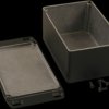 Aluminum die cast enclosure, (L x W x H) 120 x 80 x 59 mm, black (RAL 9005), IP65, 1590WTFLBK