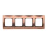 SIMON54 miedź rust. metal DR4/36 Ramka 4-krotna