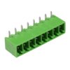 8-Way 3.81mm Horizontal PCB Header Closed Ends Green 10A 300V
