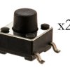 Opencircuit Tactile buttons 6x6x6mm - SMD - 25 pieces