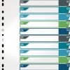 679627 Plastic dividers, A4 (1 - 12)