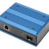 Przemysłowy mediakonwerter 1000Base-TX PoE 30W - 1000Base-FX SFP (bez modułu) DIN rozszerzony zakres temperatury DN-652104-1