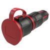 Gniazdo IP54 PCE gumowe z zatyczką 24711-sr