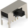 Slide switch, On-On-On, 1 pole, angled, 0.4 A/20 VDC, 1825256-6