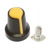 6mm Potentiometer Knob 15x17mm - Yellow