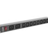 Listwa zasilająca RACK PDU 19 LANBERG 1U 16A 2X C19 8X IEC C13 2M czarna C20