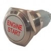 Przycisk chwilowy 19mm płaski LED START ENGINE
