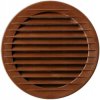 Kratka wentylacyjna okrągła z siatką fi:100mm brązowa airRoxy 02-147