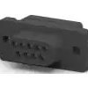 D-Sub socket, 9 pole, standard, equipped, straight, IDC connection, 1658614-4