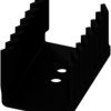 Finger shaped heatsink, (L x W x H) 38 x 26 x 22 mm, 9.9 K/W, black anodized, 10034997
