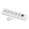 Przedłużacz 5 gniazd z uziemieniem i wyłącznikiem 5m