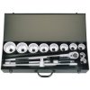 Elora 53037 Metric Socket Set, 1" Sq. Dr. (14 Piece)