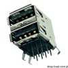 KUSBX-AS2N-B30 Dual USB Sock 2x4 Pin THT KYCON