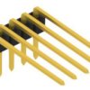 Pin header, 5 pole, pitch 2.54 mm, angled, black, 10126228