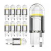 Żarówka LED COB W5W T10 12V Niebieska 10szt T10 HPC 360 Sferyczna Techniczna