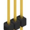 Pin header, 3 pole, pitch 2.54 mm, straight, black, 10048388