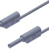 Przewód pomiarowy 2 mm 975695706, PVC, 10A, 1000V ac/dc, kolor: Szary, dł. 500mm, -15 → +70°C, Hirschmann Test &