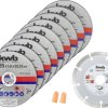 Zestaw tarcz tnących kwb 712032 125 mm 10 szt.