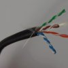 Kabel teleinformatyczny U/UTP kat.6 PE AWG 23/1 305m szpula czarny zewnętrzny żelowany DK-TP612