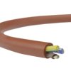 Kabel silikonowy SIHF 180C 300/500V 3x0,5 ciepłoodporny LSOH ceglasty linka Helukabel /100m/