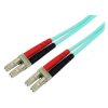 StarTech A50FBLCLC2 2m 10Gb Aqua Multimode 50/125 Duplex Fibre Patch Cable
