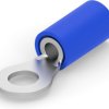 Insulated ring cable lug, 1.25-2.0 mm², AWG 16, 4.34 mm, M4, blue, 8-53941-1