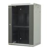 Szafa Wisząca Niedzielona 19 18U, Drzwi Blacha/Szkło, Ściągane Osłony Boczne...