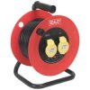 Sealey CR12515 Cable Reel 25m 2 x 110V 1.5mm² Heavy-Duty Thermal Trip