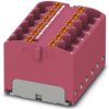 Distribution block, push-in connection, 0.2-6.0 mm², 12 pole, 32 A, 6 kV, pink, 3273961