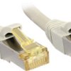 kabel LAN LINDY 47267, 1 szt., RJ45, CAT 6a (CAT 7), S/FTP, 7.50 m, szary