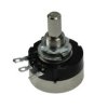 Potencjometr; osiowy; jednoobrotowy; RV24YN-100k; 100kohm; liniowa; 10%; 0,25W; oś fi 6,00mm; 20mm; metal; gładka; 280°; drutowy