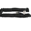 Kabel telefoniczny słuchawkowy spiralny czarny (1,5m)