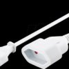 51356 European plug extension cable, 2 m, white