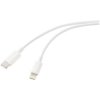 Renkforce RF-6857550 USB cable USB 2.0 USB-C to Lightning 1.00 m White